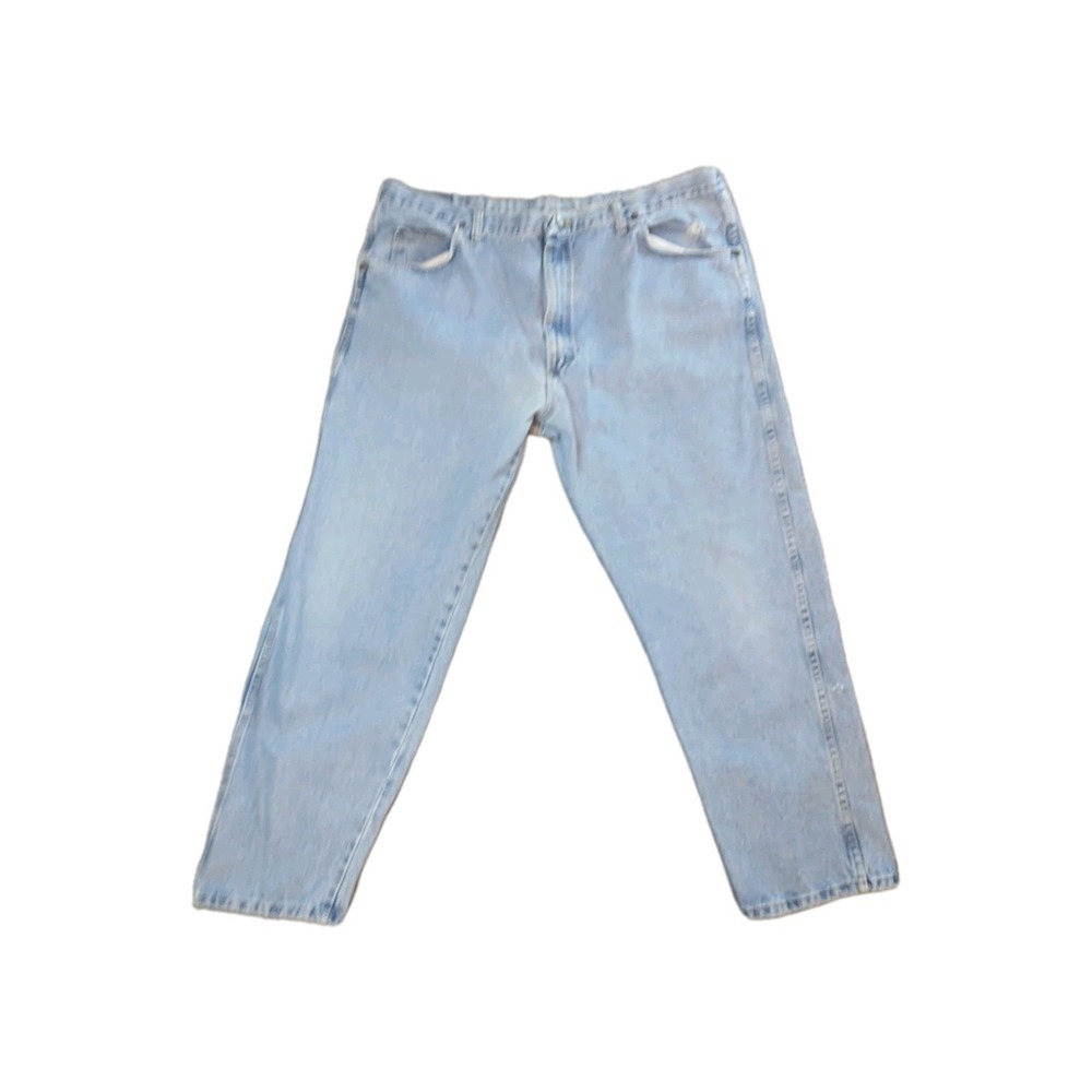 Wrangler Authentics Mens Light Wash Straight Leg Denim Jeans 40x29 97601RZ
